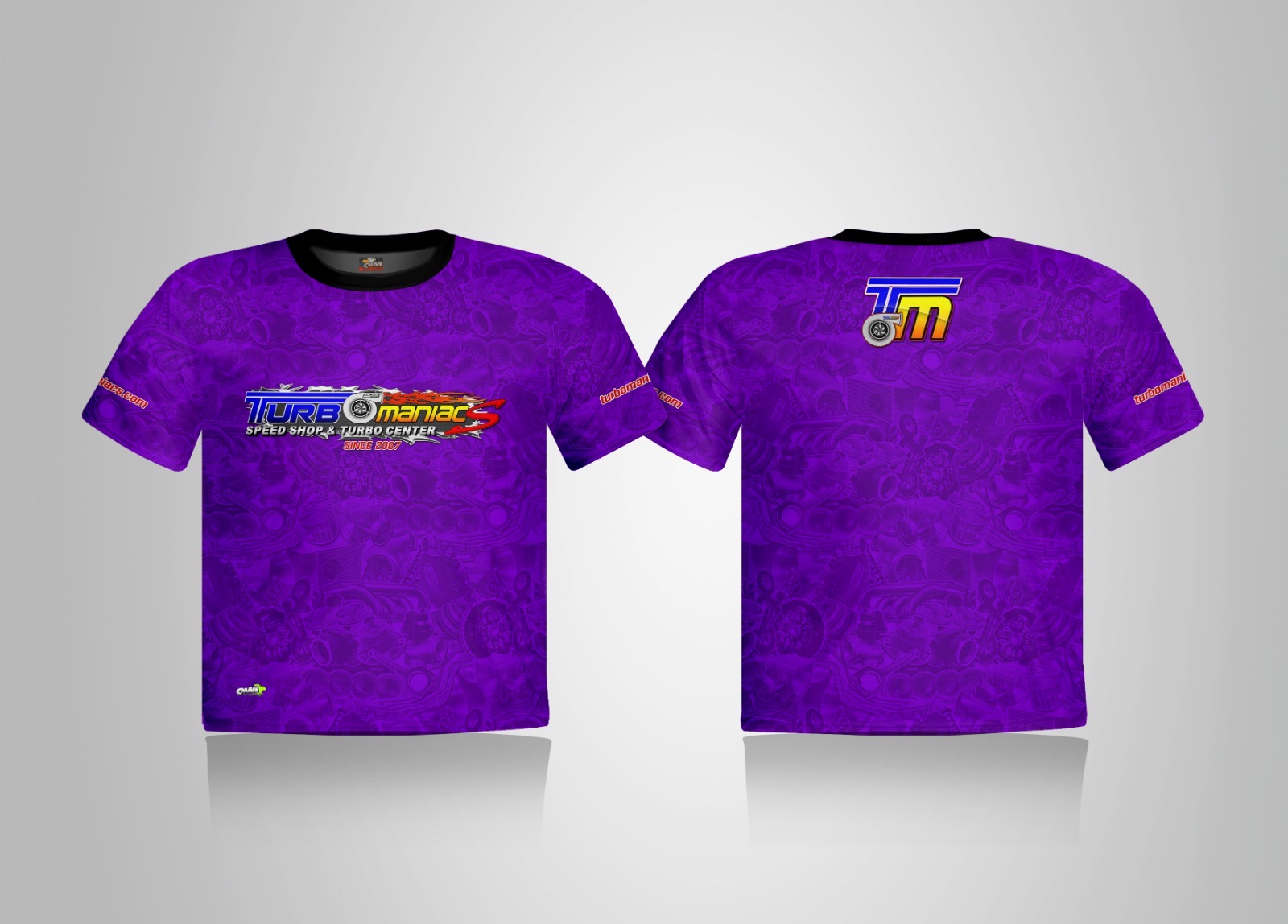 Turbomaniacs Full Color T-Shirt Purple