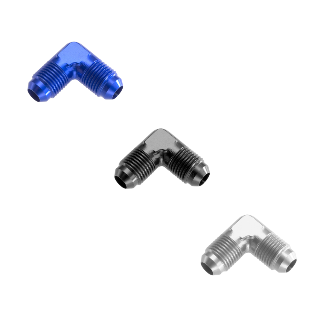 AN Male to AN Male 90° flare adapter