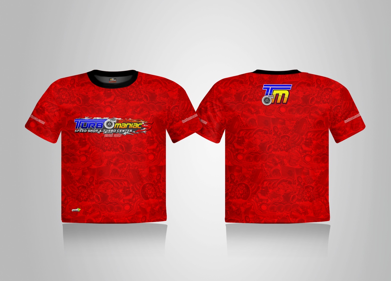 Turbomaniacs Full Color T-Shirt Red