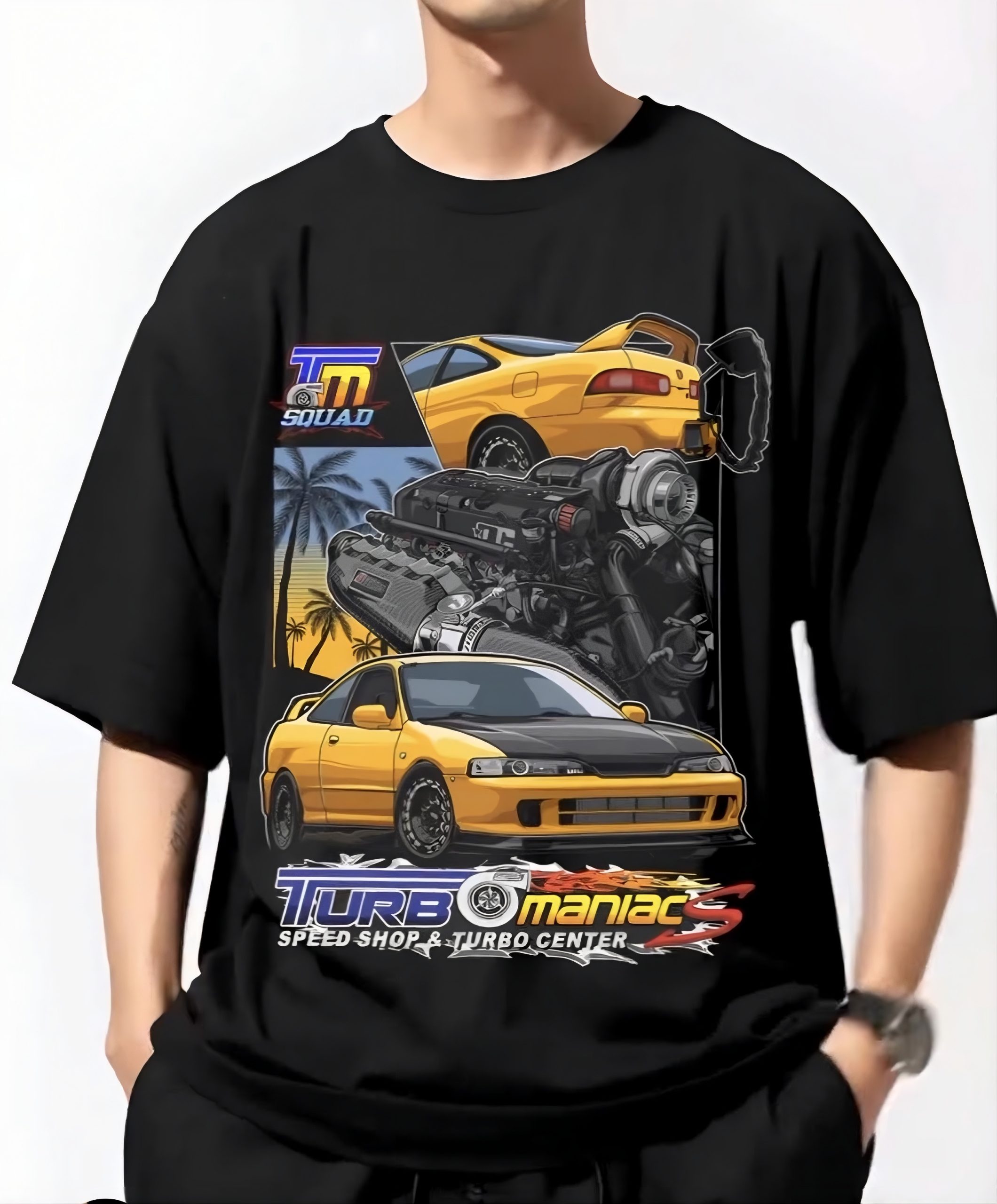 Turbomaniacs Oversized DC2 AWD T-Shirt